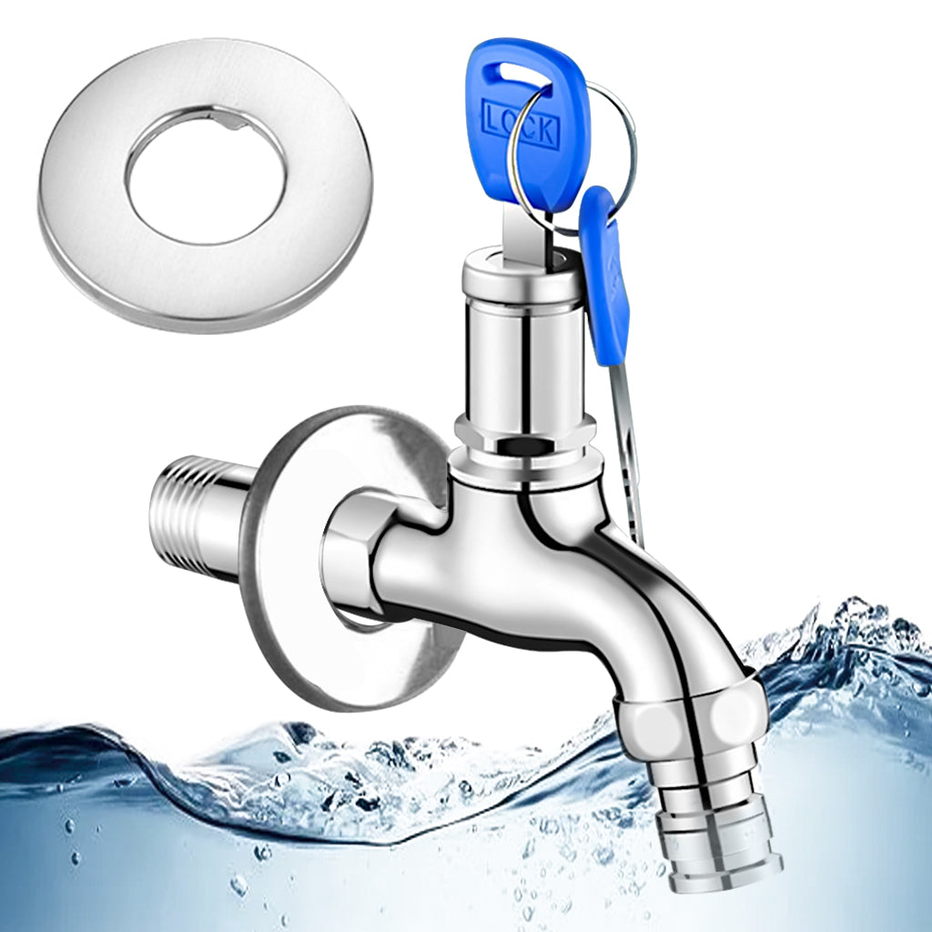 HASTHIP Safety Water Faucet Lock with 2 Keys, 1/2 HASTHIP Safety Water Faucet Lock with 2 Keys, 1/2
